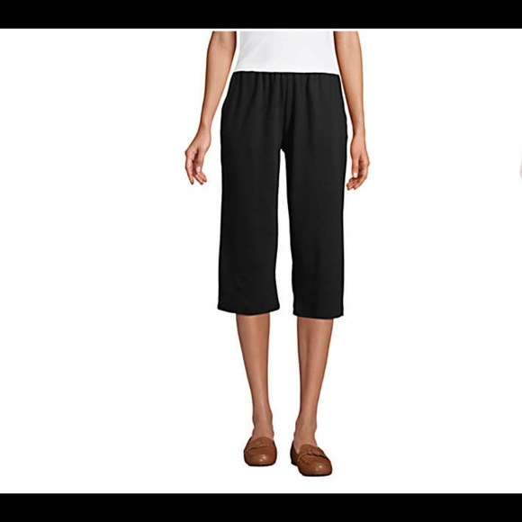 Lands' End Pants & Jumpsuits Womens Sport Knit High Rise Elastic